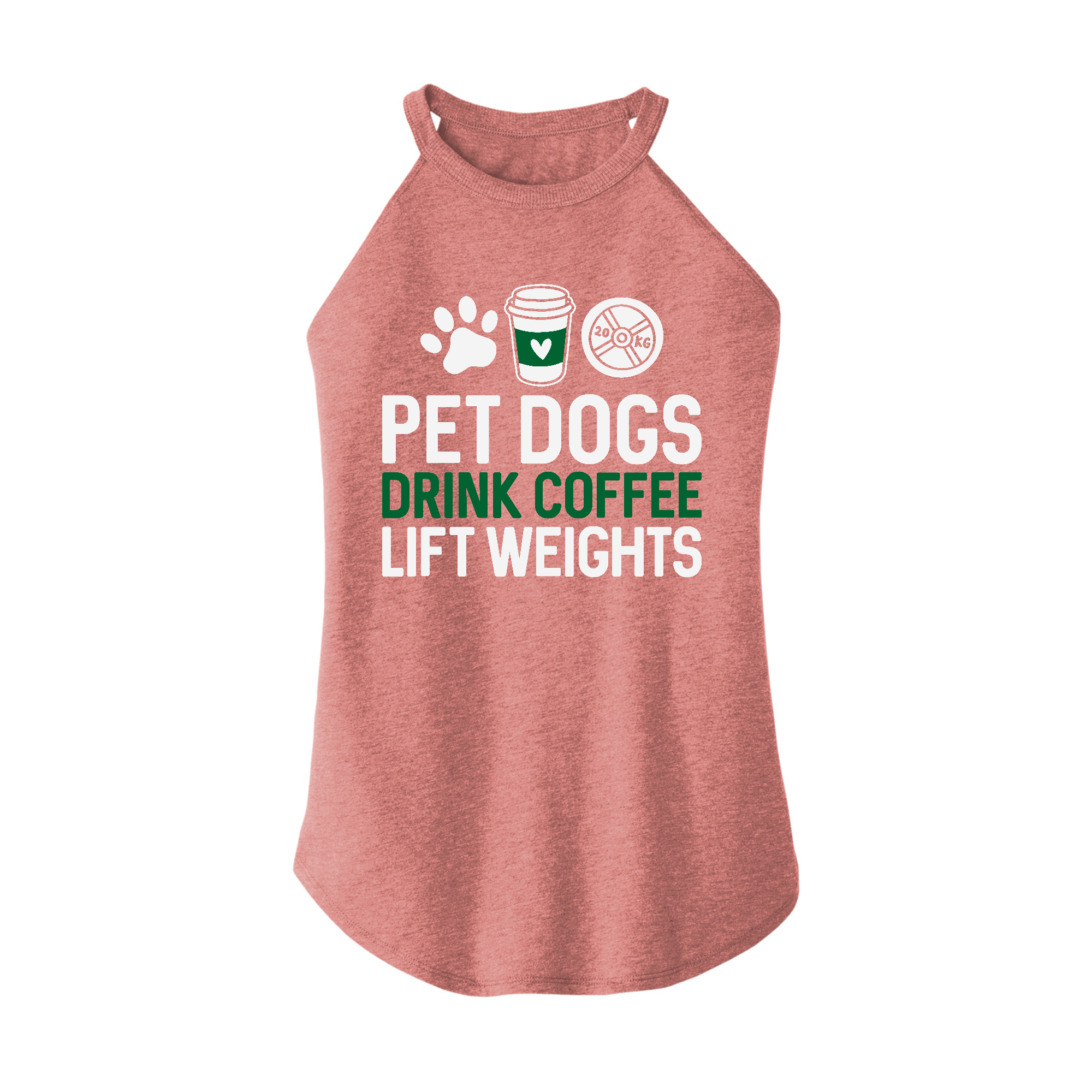 Womens X-Small Light Pink Rocker Tank Top