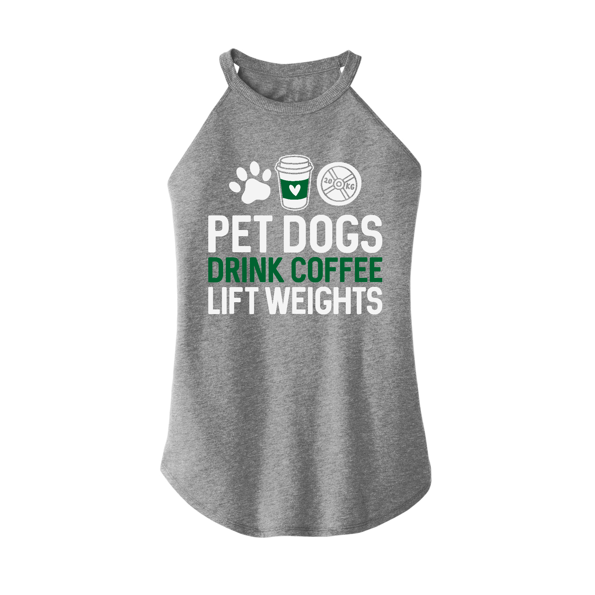 Womens X-Small Grey Rocker Tank Top