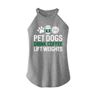 Womens X-Small Grey Rocker Tank Top