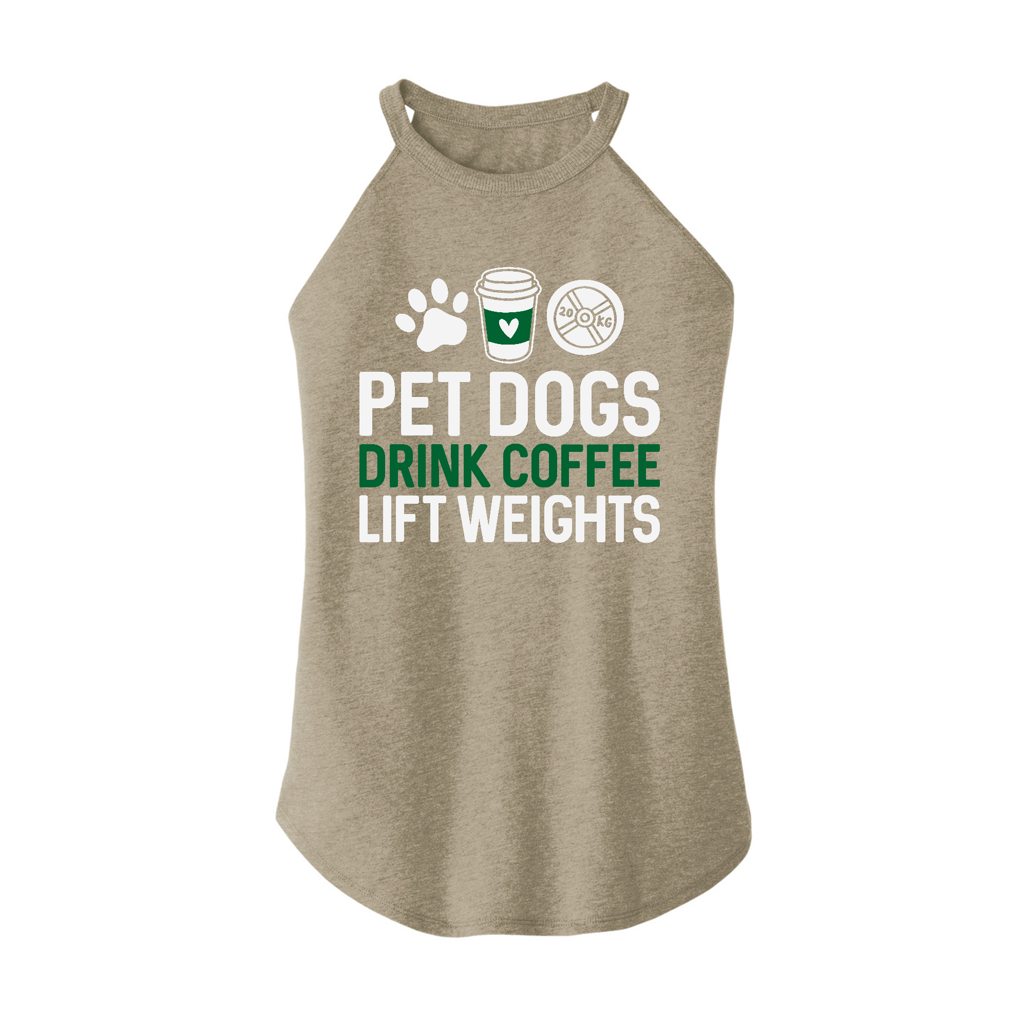 Womens X-Small Sand Rocker Tank Top