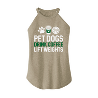 Womens X-Small Sand Rocker Tank Top