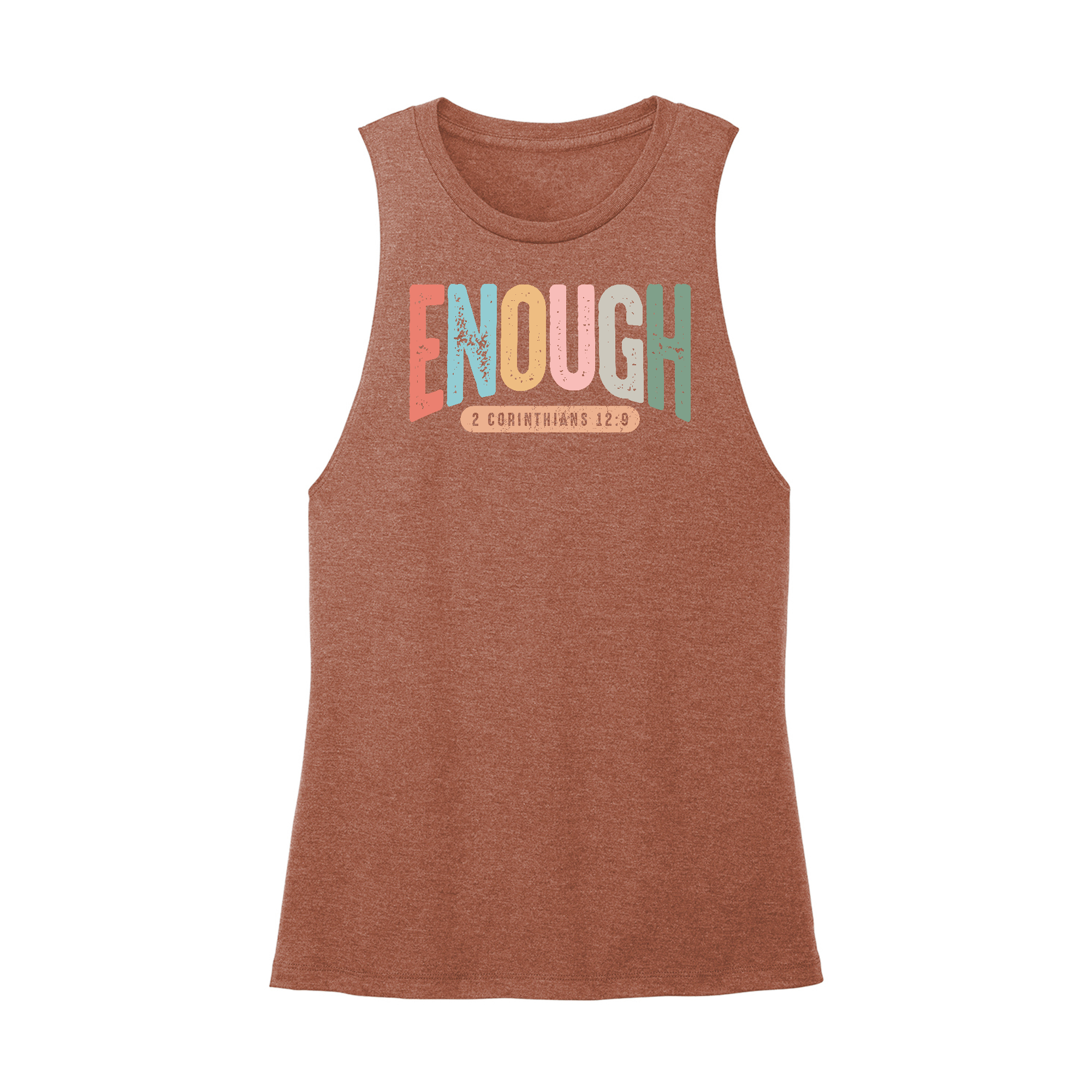 Womens X-Small Brown Muscle Tank