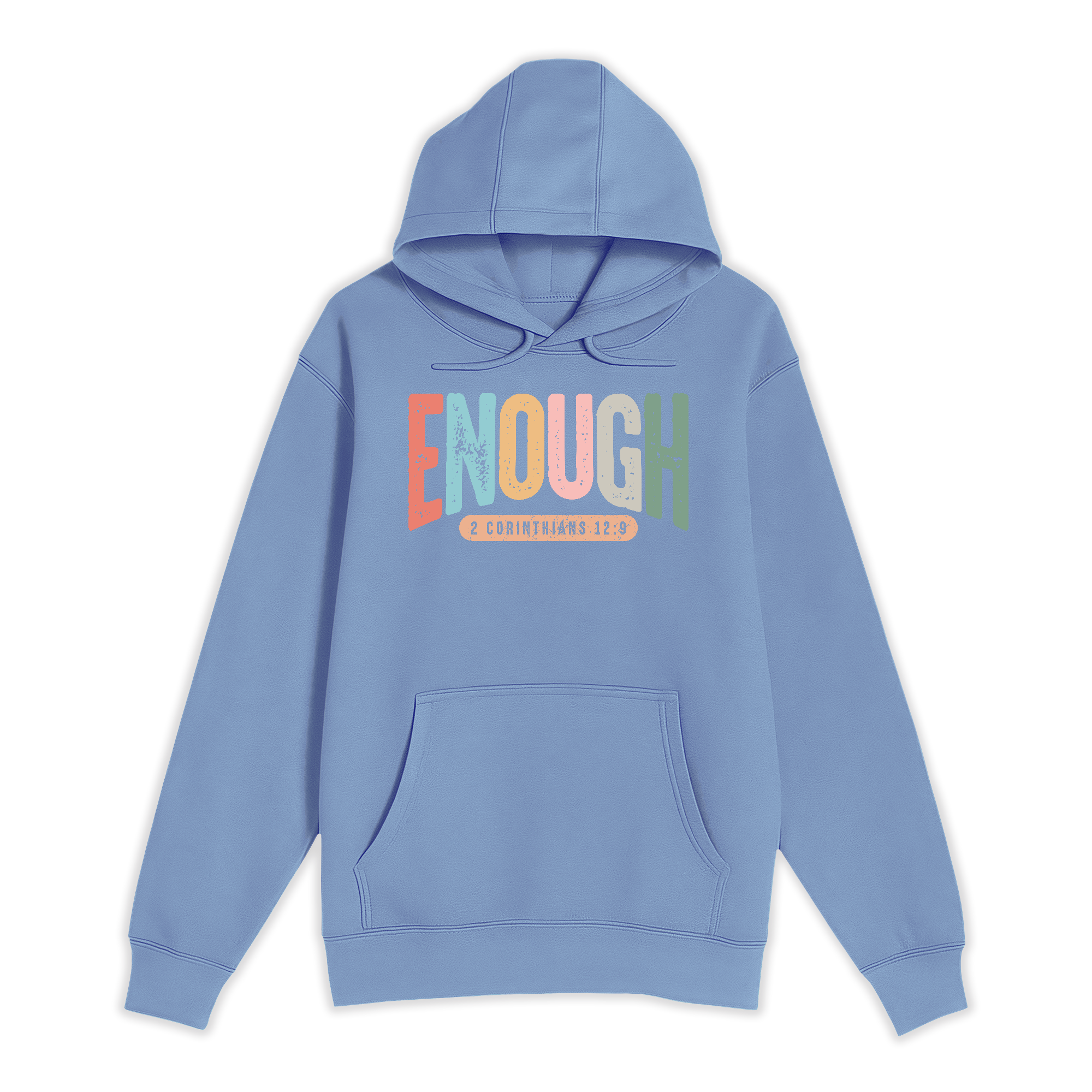 Unisex Small Colony Blue Pullover Hooded Sweatshirt