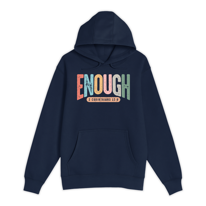 Unisex Small Navy Pullover Hooded Sweatshirt