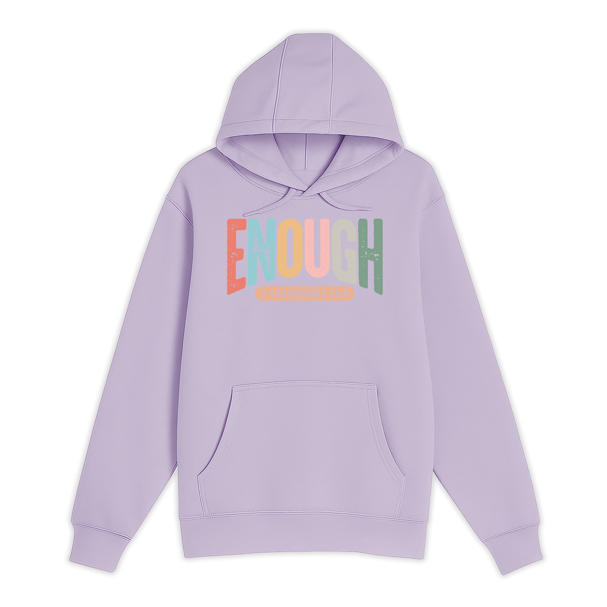 Unisex Small Lilac Pullover Hooded Sweatshirt