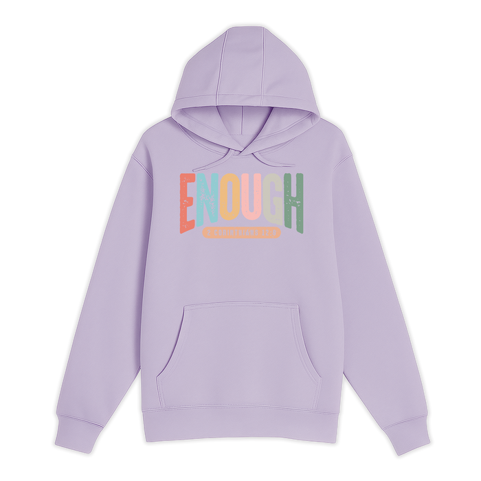 Unisex Small Lilac Pullover Hooded Sweatshirt