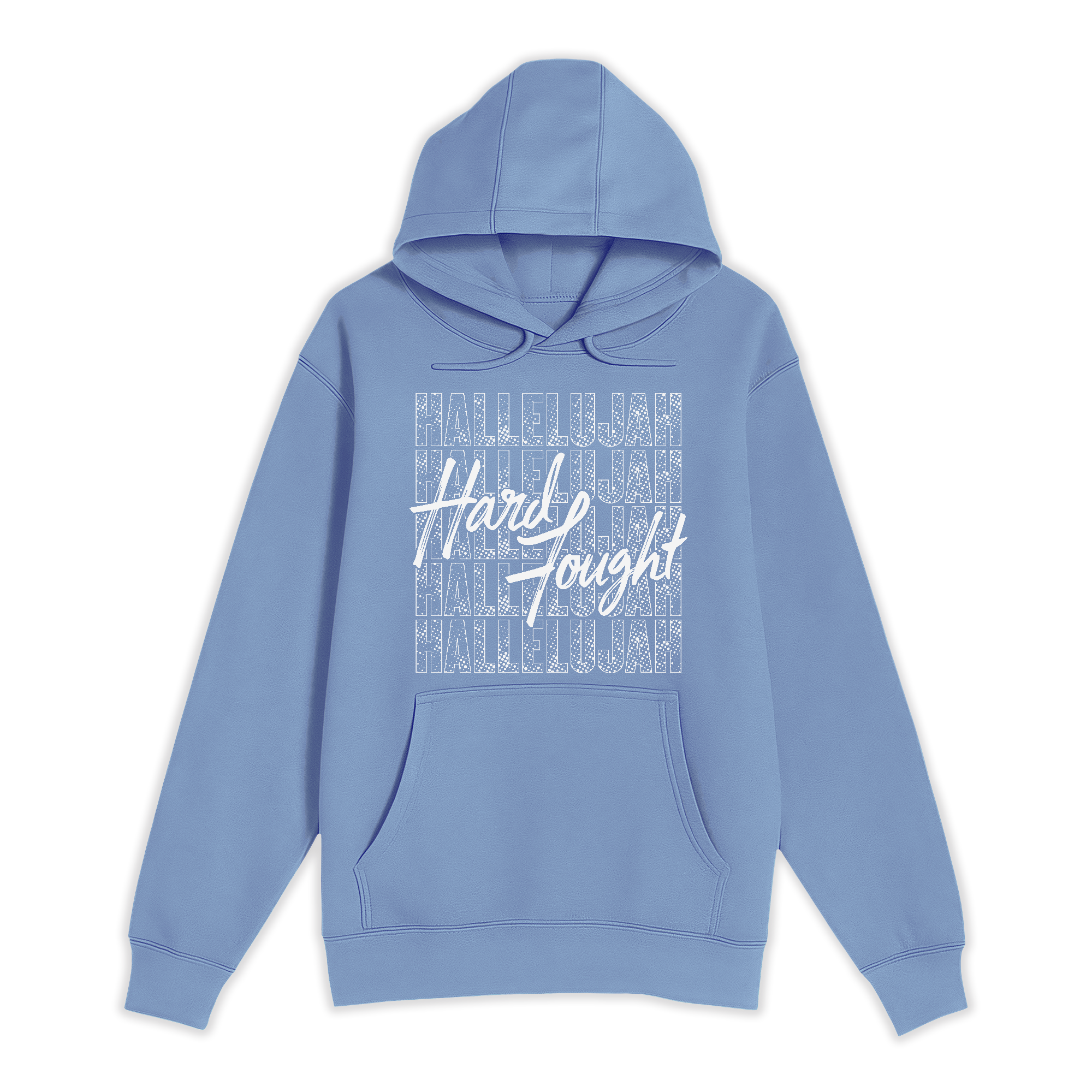 Unisex Small Colony Blue Pullover Hooded Sweatshirt