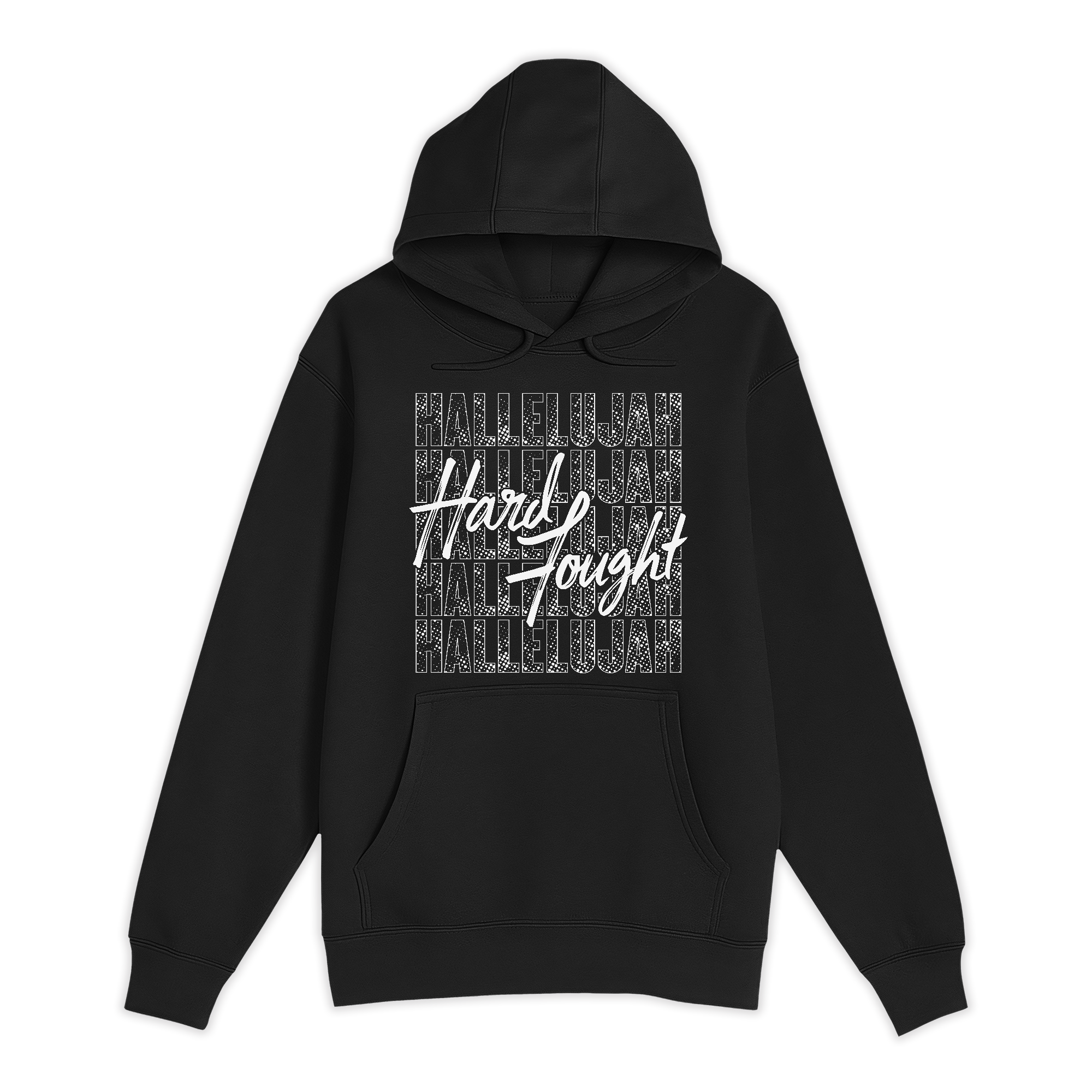 Unisex Small Black Pullover Hooded Sweatshirt