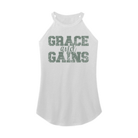 Womens X-Small White Rocker Tank Top