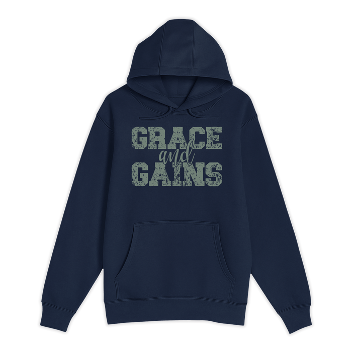 Unisex Small Navy Pullover Hooded Sweatshirt