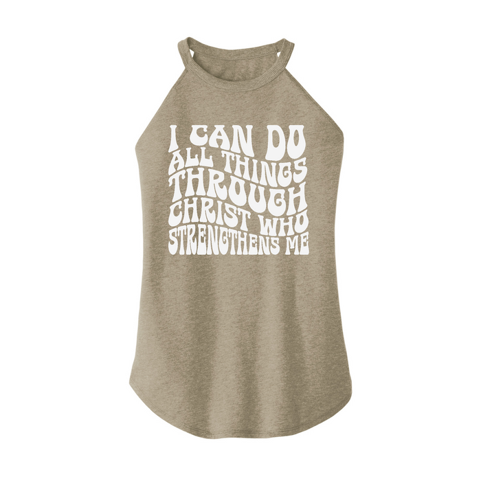 Womens X-Small Sand Rocker Tank Top