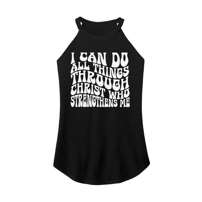 Womens X-Small Black Rocker Tank Top