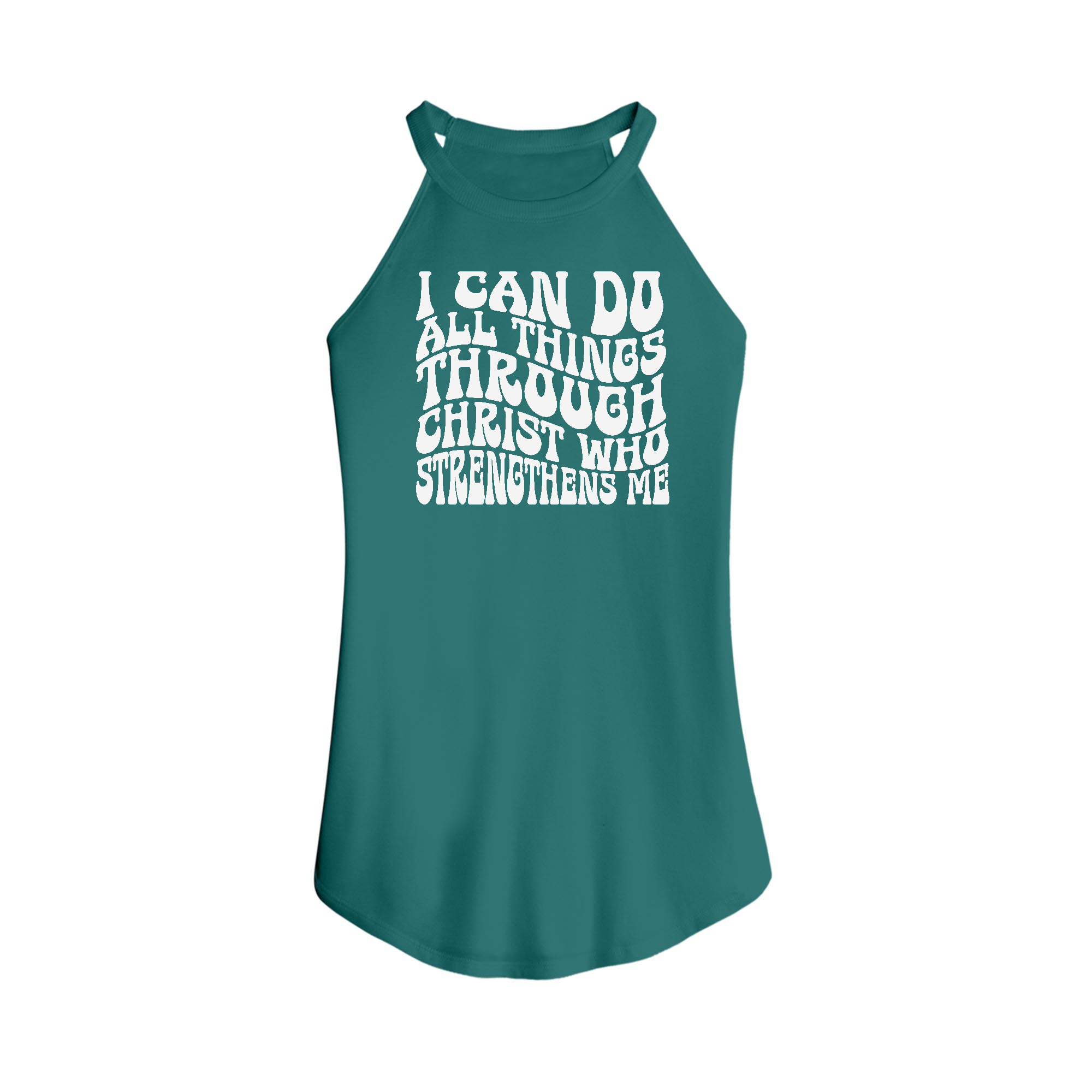 Womens X-Small Teal Tank Top