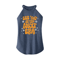 Womens X-Small Navy Heather Rocker Tank Top