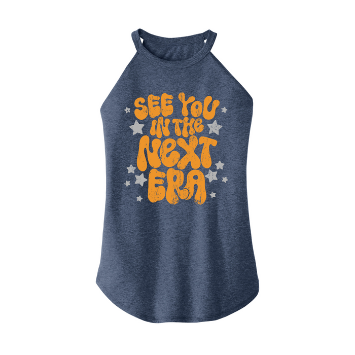 Womens X-Small Navy Heather Rocker Tank Top
