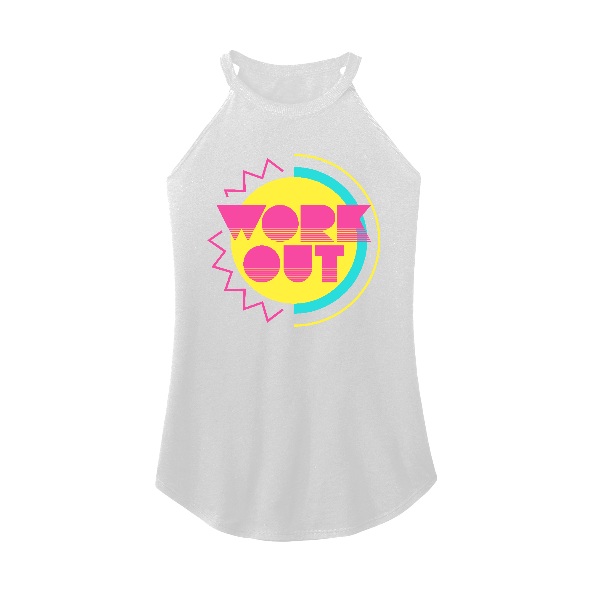 Womens X-Small White Rocker Tank Top