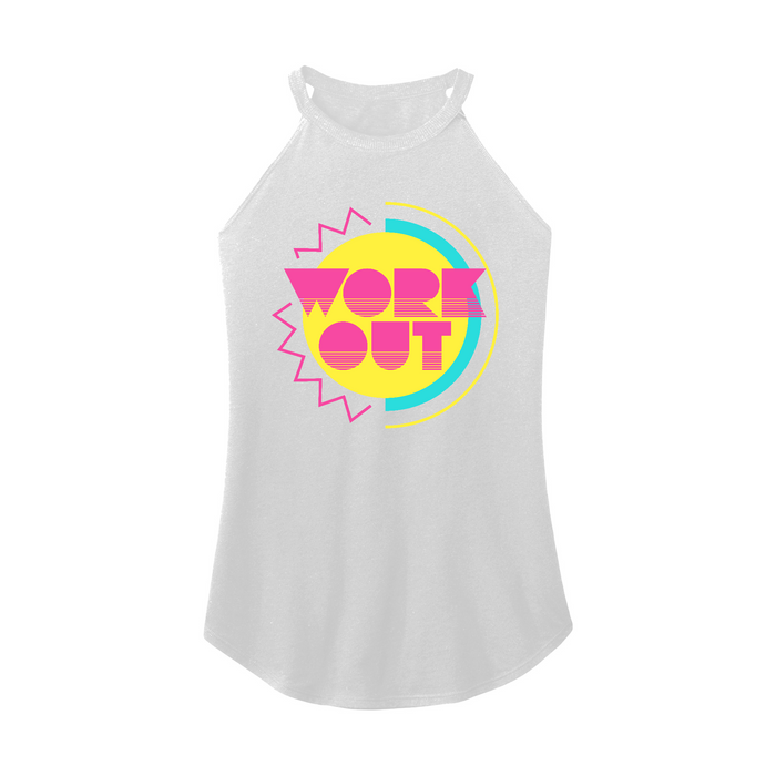 Womens X-Small White Rocker Tank Top