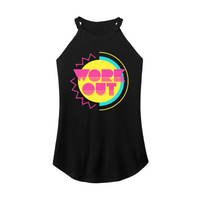 Womens X-Small Black Rocker Tank Top