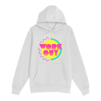 Unisex Small White Pullover Hooded Sweatshirt