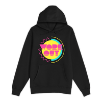 Unisex Small Black Pullover Hooded Sweatshirt