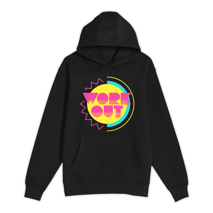 Unisex Small Black Pullover Hooded Sweatshirt