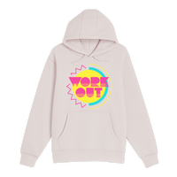 Unisex Small Light Pink Pullover Hooded Sweatshirt