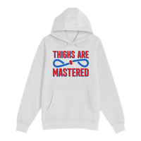 Unisex Small White Pullover Hooded Sweatshirt