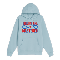 Unisex Small Blue Mist Pullover Hooded Sweatshirt