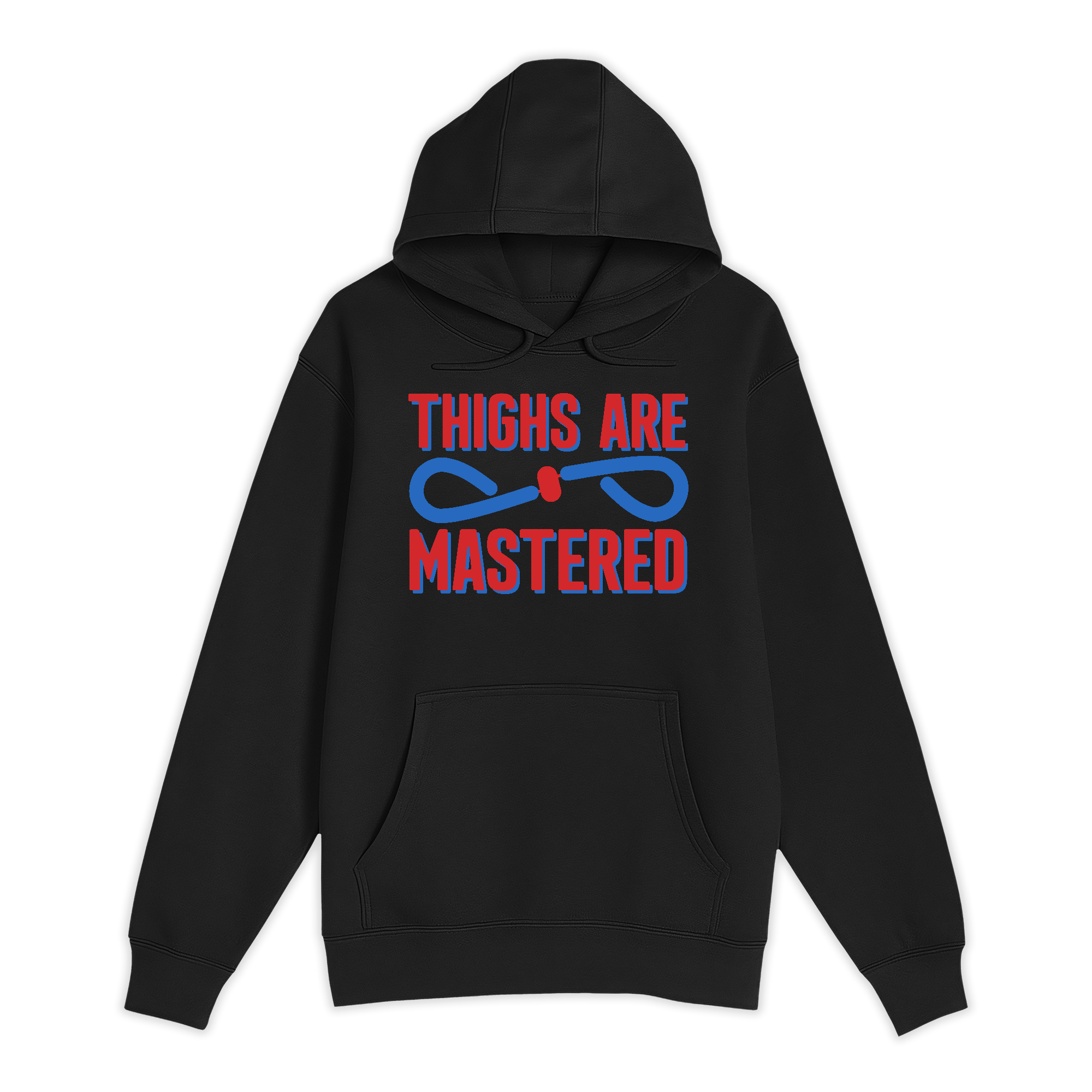 Unisex Small Black Pullover Hooded Sweatshirt
