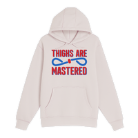 Unisex Small Light Pink Pullover Hooded Sweatshirt