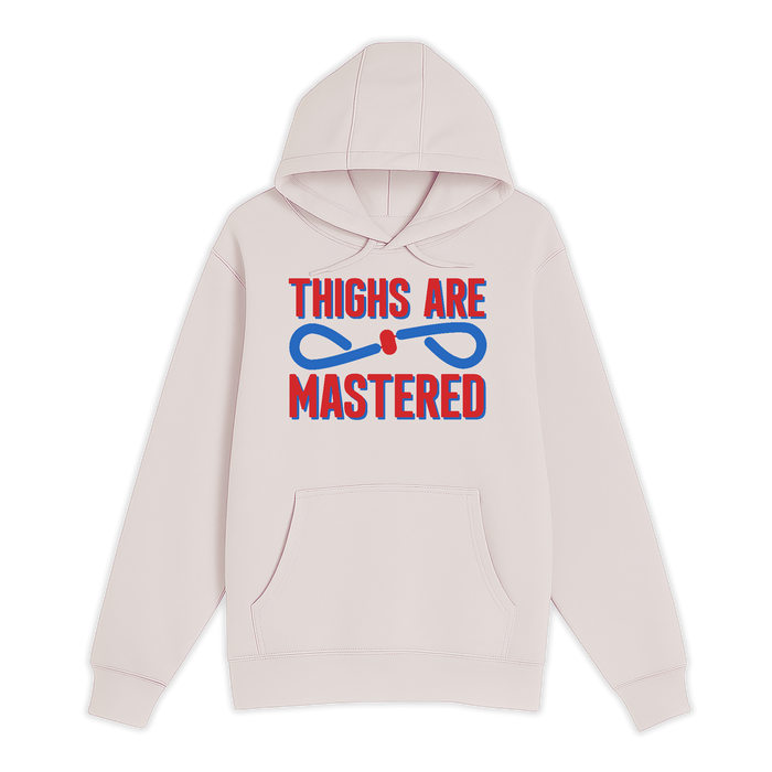 Unisex Small Light Pink Pullover Hooded Sweatshirt