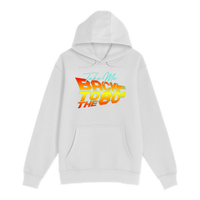 Unisex Small White Pullover Hooded Sweatshirt