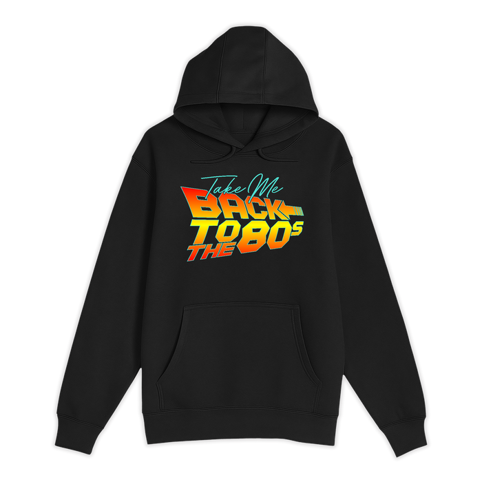 Unisex Small Black Pullover Hooded Sweatshirt