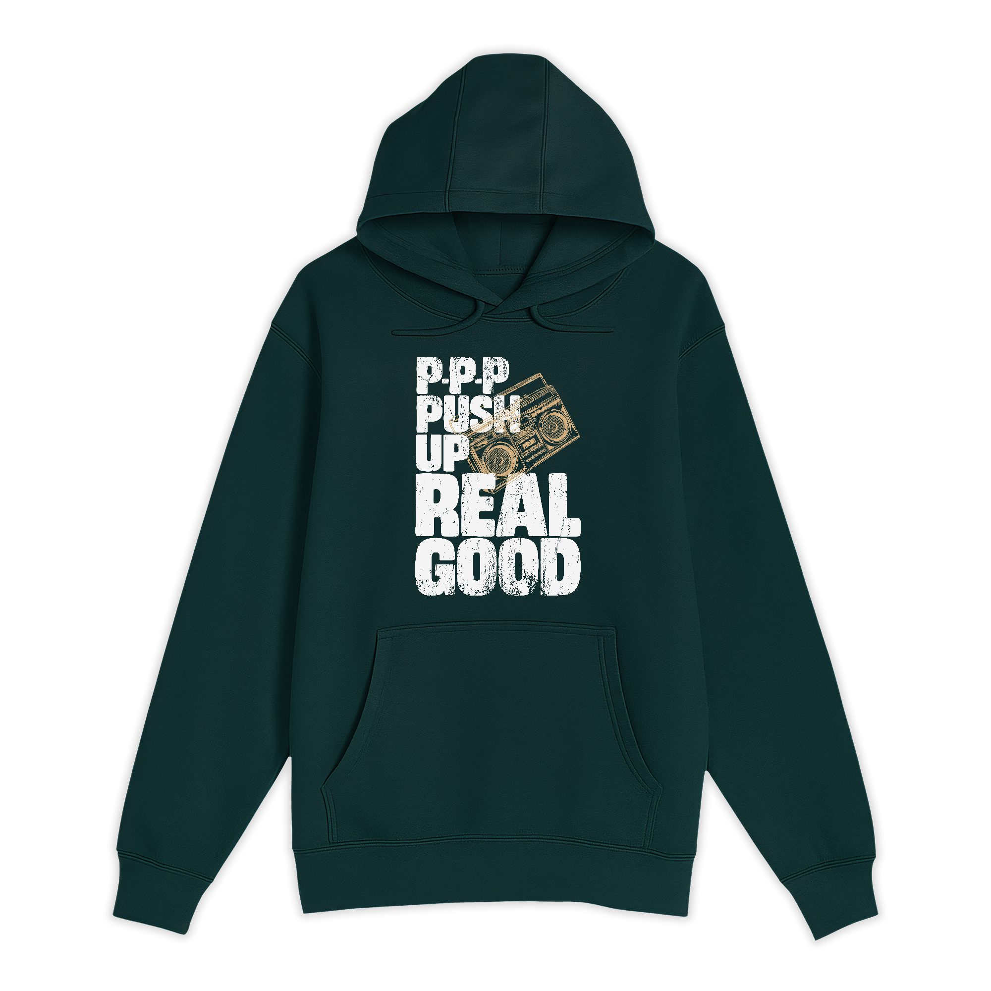 Unisex Small Sport Green Pullover Hooded Sweatshirt