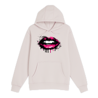 Unisex Small Light Pink Pullover Hooded Sweatshirt