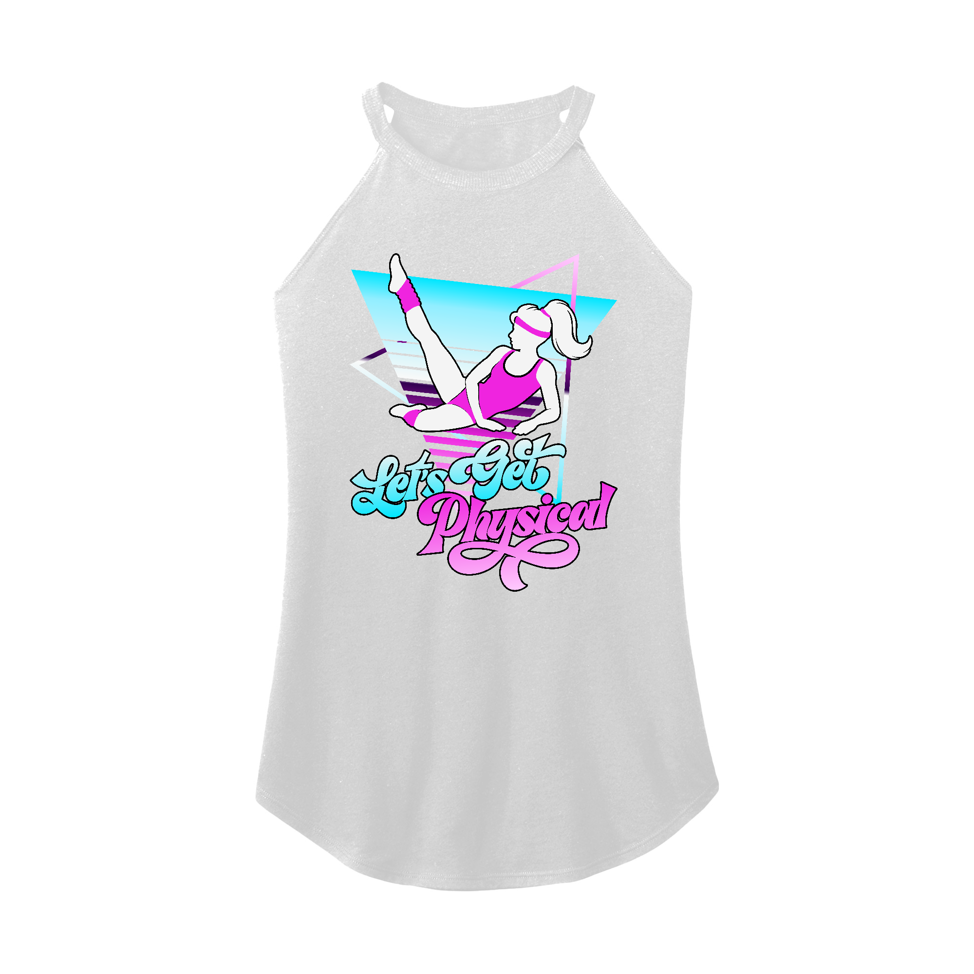 Womens X-Small White Rocker Tank Top