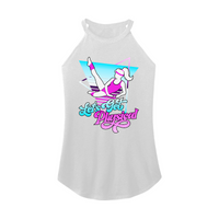 Womens X-Small White Rocker Tank Top