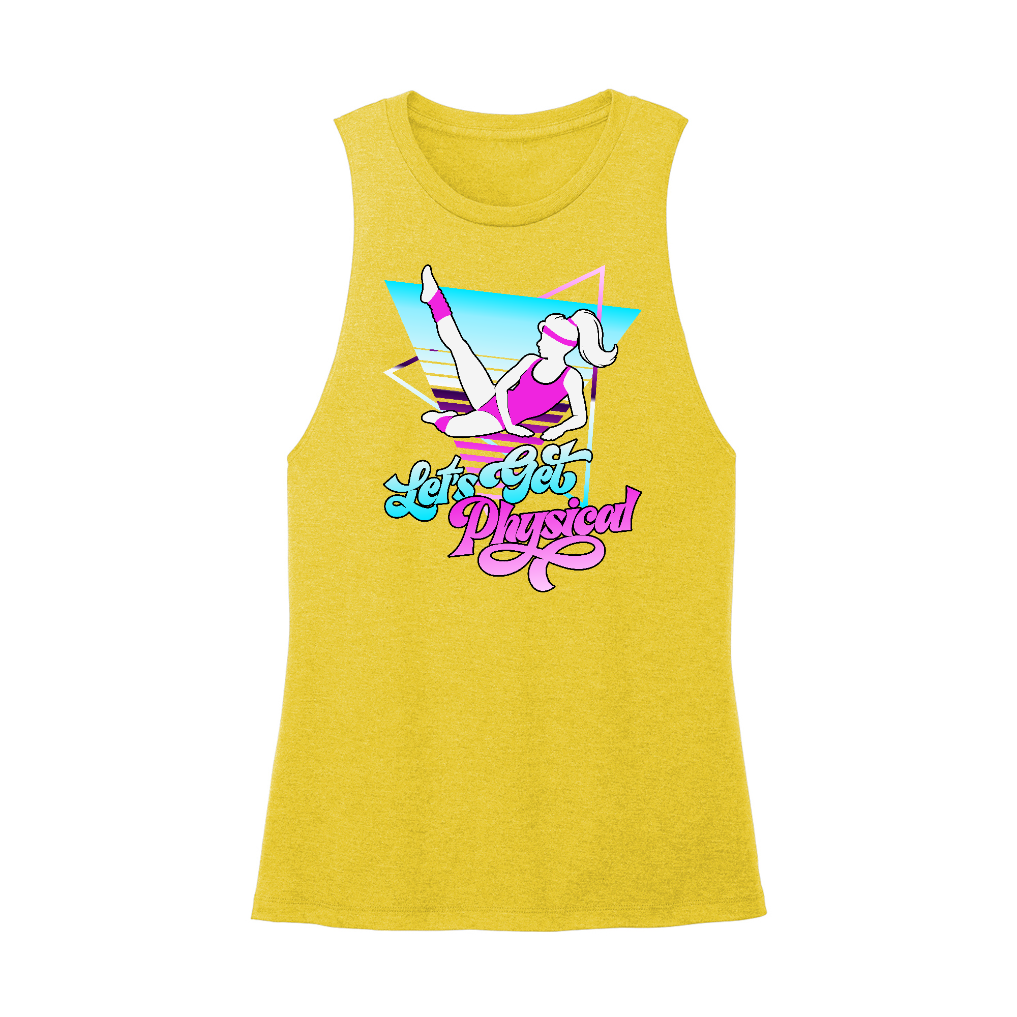 Womens X-Small Yellow Muscle Tank