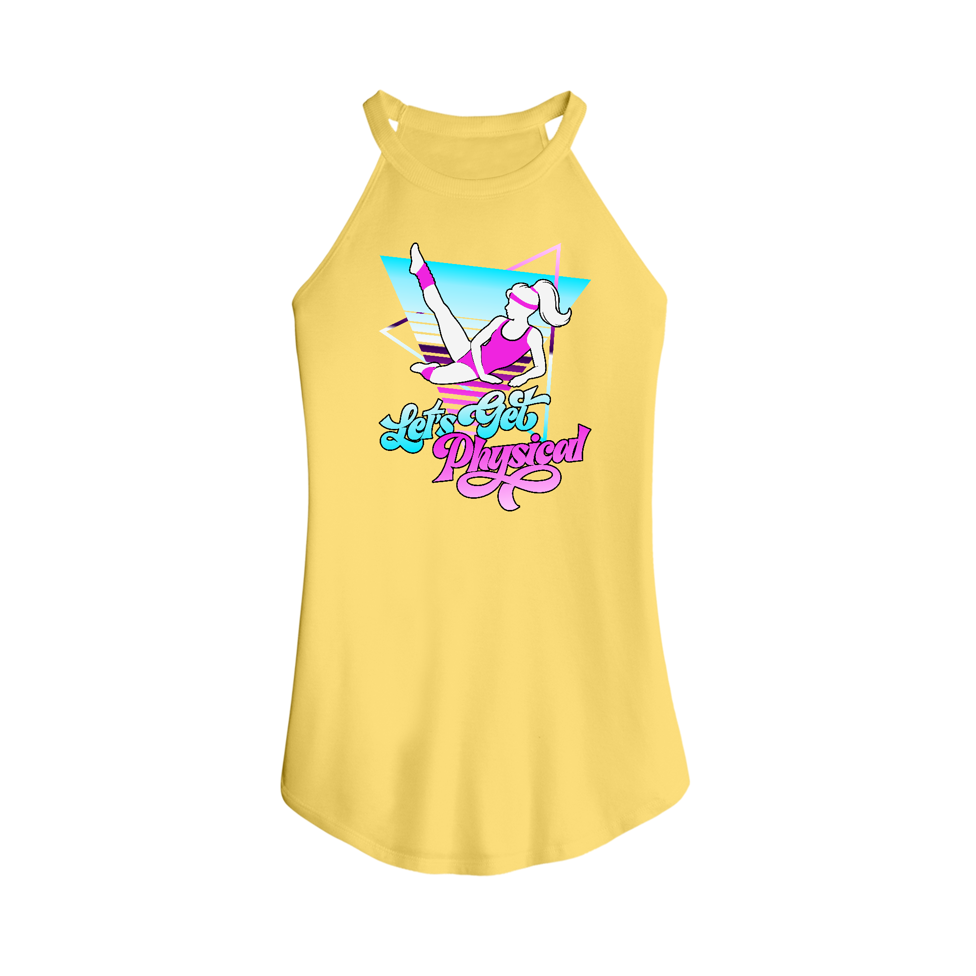Womens X-Small Yellow Tank Top