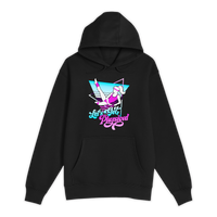 Unisex Small Black Pullover Hooded Sweatshirt