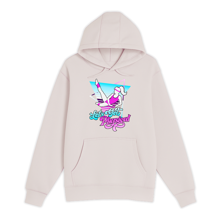 Unisex Small Light Pink Pullover Hooded Sweatshirt
