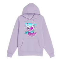Unisex Small Lilac Pullover Hooded Sweatshirt