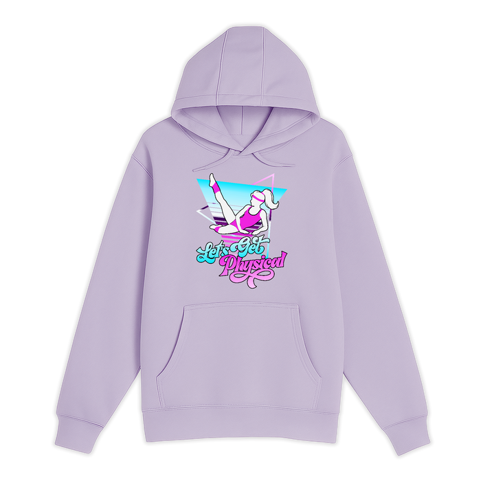 Unisex Small Lilac Pullover Hooded Sweatshirt