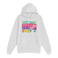 Unisex Small White Pullover Hooded Sweatshirt
