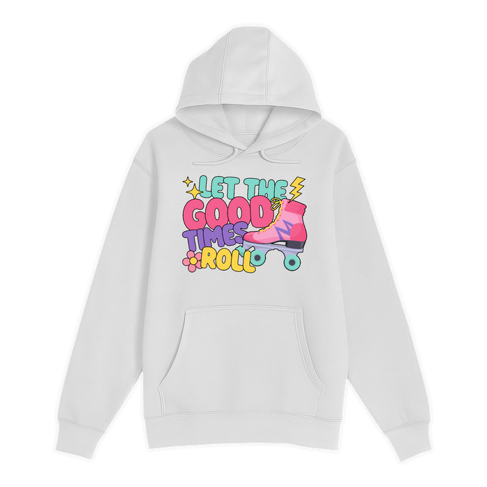 Unisex Small White Pullover Hooded Sweatshirt