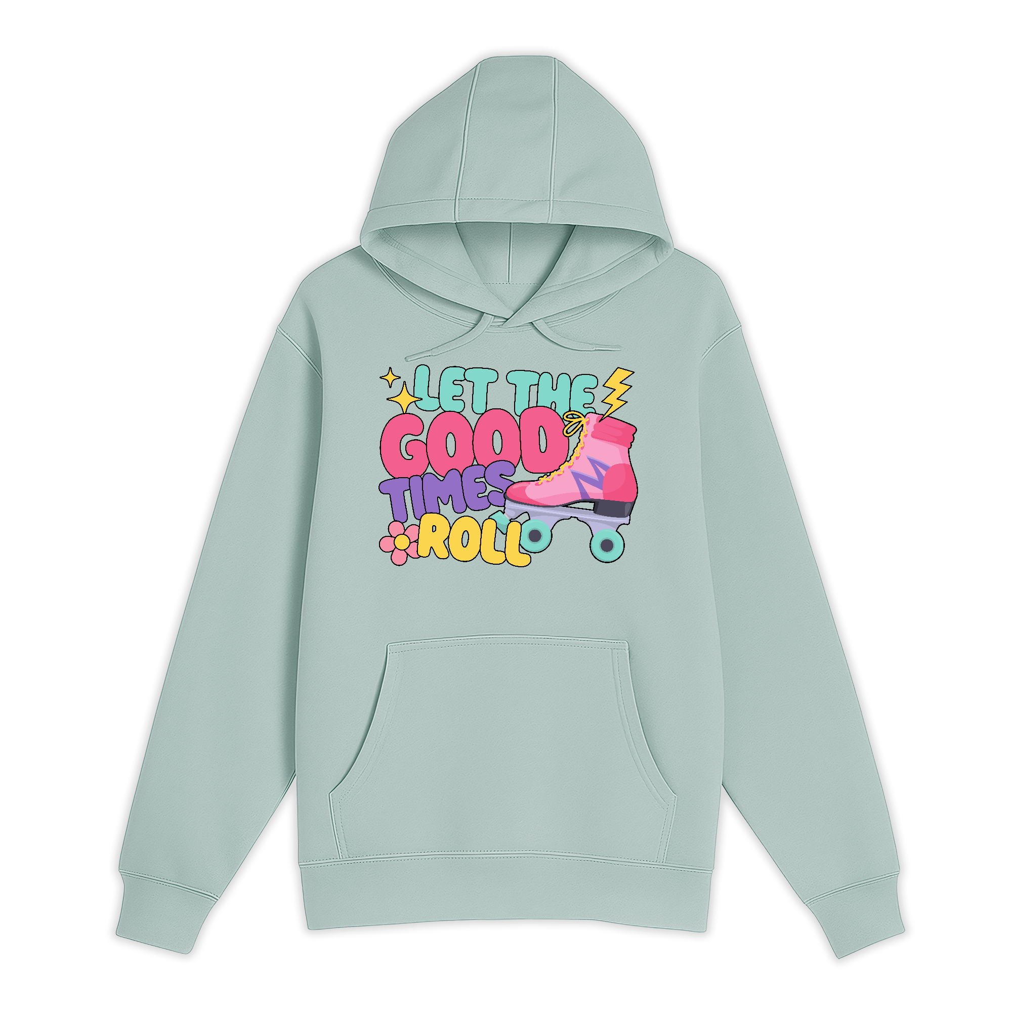 Unisex Small SEA FOAM Pullover Hooded Sweatshirt