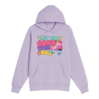 Unisex Small Lilac Pullover Hooded Sweatshirt