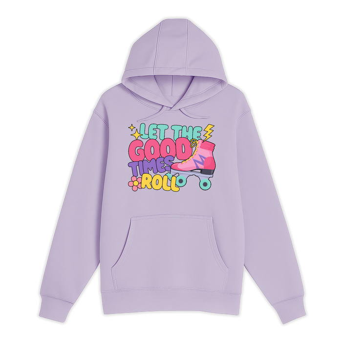 Unisex Small Lilac Pullover Hooded Sweatshirt