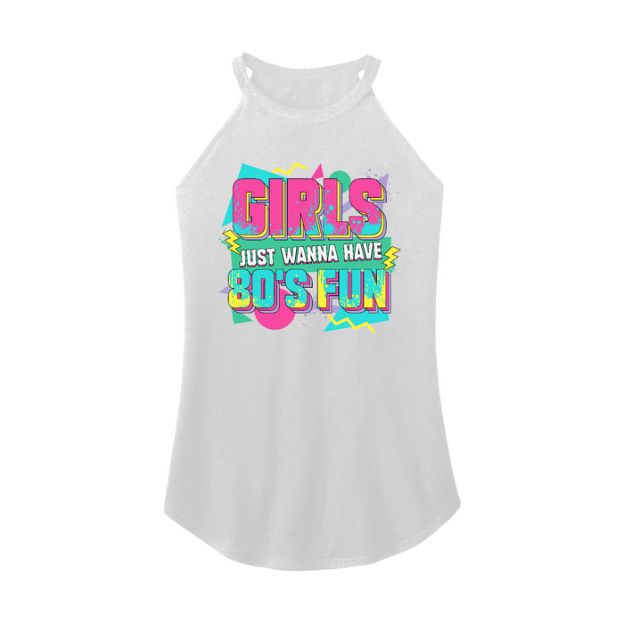 Womens X-Small White Rocker Tank Top