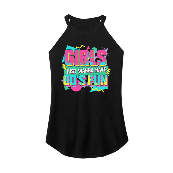 Womens X-Small Black Rocker Tank Top